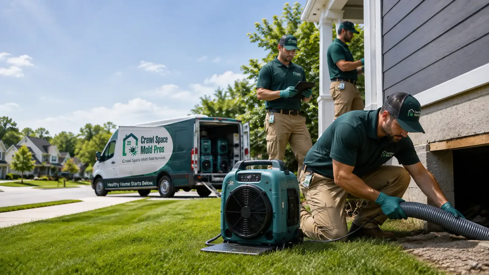 Crawl Space Mold Removal in Wrightstown, NJ